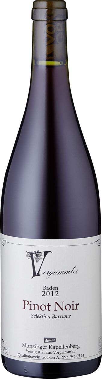Pinot Noir trocken "Barrique", 2012