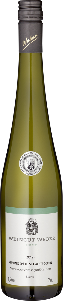 Riesling, Spätlese, halbtrocken, Weber, 2012